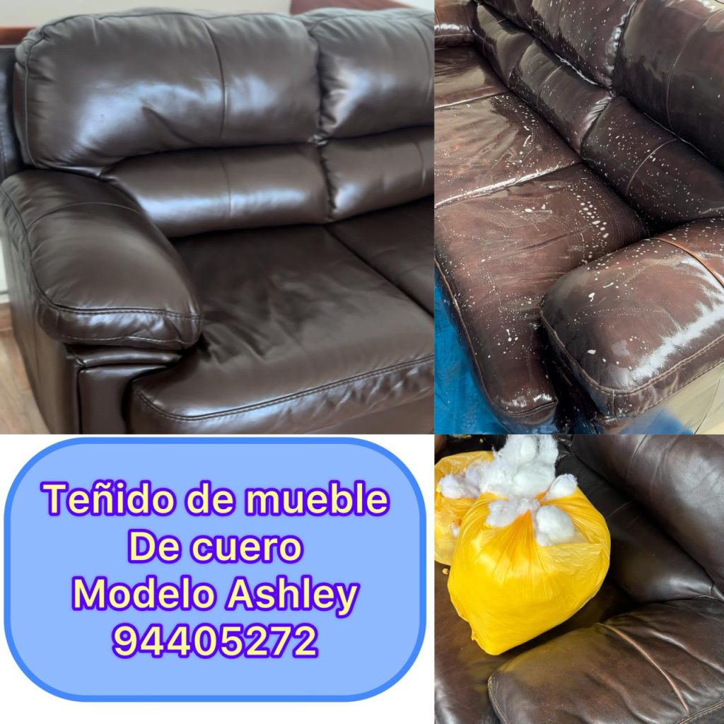 TEÑIDO DE MUEBLE DE CUERO
